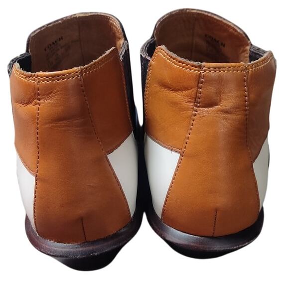 Coach Bandit patchwork shoe leather boot bootie women's 9.5 - Picture 2 of 10